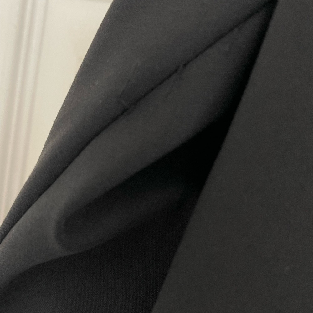 Calvin Klein Black Cropped Single-Button Suit Jacket - Picture 10 of 13